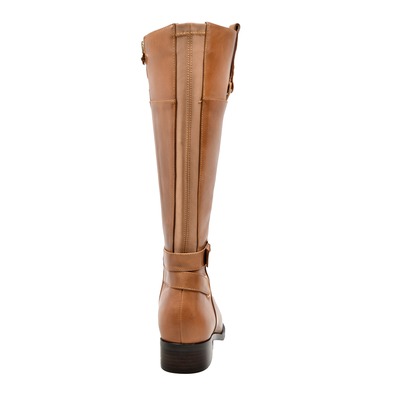 SoleMani Women Gabi Extra Slim 12-13 Calf Cognac Leather Boot [1444-3 ...